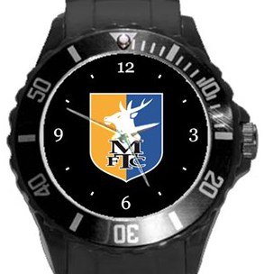 Mansfield Town FC Plastic Sport Watch In Black
