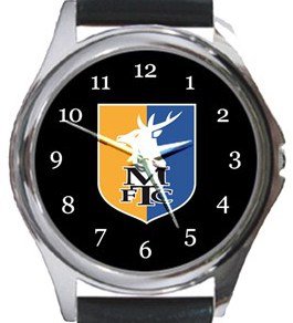 Mansfield Town FC Round Metal Watch