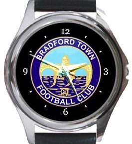 Bradford Town FC Round Metal Watch
