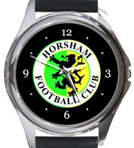 Horsham FC Round Metal Watch