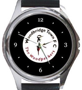 Woodbridge Town FC Round Metal Watch