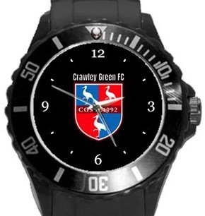 Crawley Green FC Plastic Sport Watch In Black