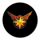 Captain Marvel Heat-Resistant Round Mousepad