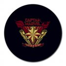 Captain Marvel Protector of the Skies Heat-Resistant Round Mousepad