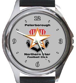 Peterborough Northern Star FC Round Metal Watch