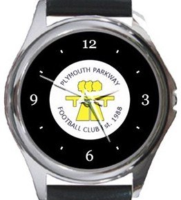 Plymouth Parkway FC Round Metal Watch