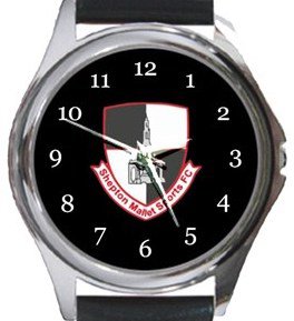 Shepton Mallet Sports FC Round Metal Watch