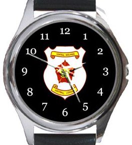 Central Midlands Football League Round Metal Watch