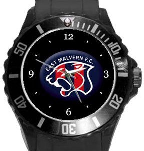 East Malvern FC Plastic Sport Watch In Black
