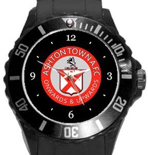 Ashton Town AFC Plastic Sport Watch In Black
