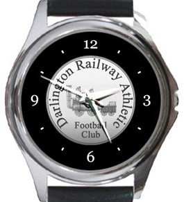 Darlington Railway Athletic FC Round Metal Watch