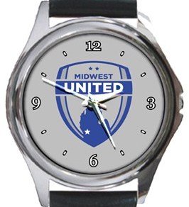 Midwest United FC Round Metal Watch