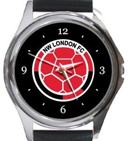 NW London FC Round Metal Watch