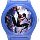 Spiderman Into The Spider Verse Blue Plastic Watch