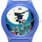 Cool Spiderman Into The Spider Verse Blue Plastic Watch