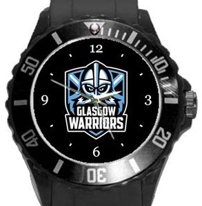 Glasgow Warriors Rugby Plastic Sport Watch In Black