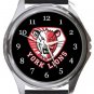 York University Lions Round Metal Watch
