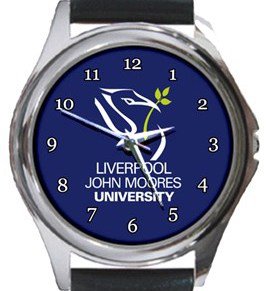 Liverpool John Moores University Round Metal Watch