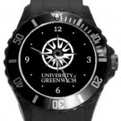 University of Greenwich Plastic Sport Watch In Black