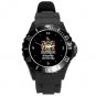 Kingston University Plastic Sport Watch In Black