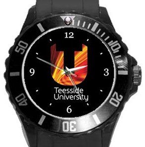 Teesside University Plastic Sport Watch In Black
