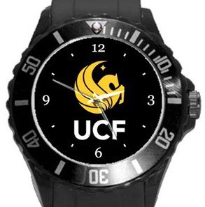 University of Central Florida UCF Plastic Sport Watch In Black
