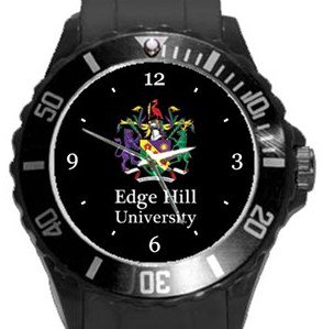 Edge Hill University Plastic Sport Watch In Black