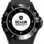 Deakin University Plastic Sport Watch In Black