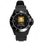 Curtin University Plastic Sport Watch In Black