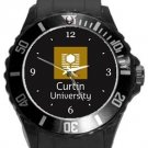 Curtin University Plastic Sport Watch In Black