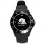 Griffith University Plastic Sport Watch In Black