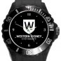 Western Sydney University Plastic Sport Watch In Black