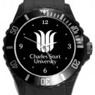 Charles Sturt University Plastic Sport Watch In Black