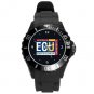 Edith Cowan University Plastic Sport Watch In Black