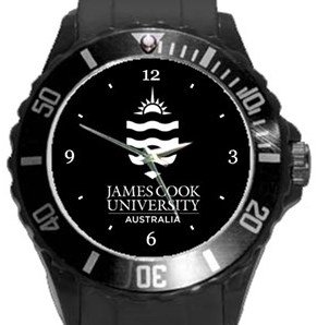 James Cook University Plastic Sport Watch In Black