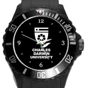 Charles Darwin University Plastic Sport Watch In Black
