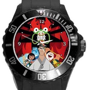Samurai Jack Plastic Sport Watch In Black