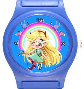 Cute Star vs The Forces of Evil Blue Plastic Watch