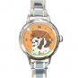 Sleeping Bare Bears Round Italian Charm Watch