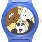 Silly Bare Bears Blue Plastic Watch
