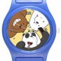 Silly Bare Bears Blue Plastic Watch