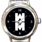 Walk The Moon Round Italian Charm Watch