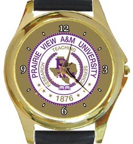 Prairie View A&M University Gold Metal Watch