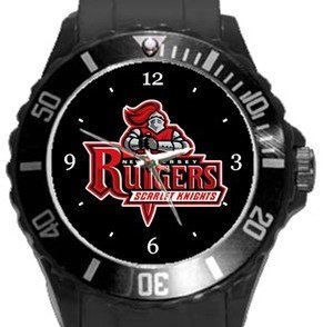 Rutgers University Scarlet Knights Plastic Sport Watch In Black