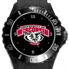 University of Wisconsin Badgers Plastic Sport Watch In Black