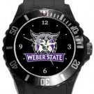 Weber State University Wildcats Plastic Sport Watch In Black