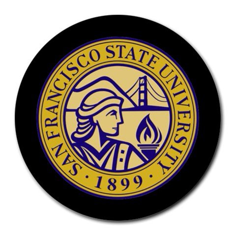 San Francisco State University Heat-Resistant Round Mousepad