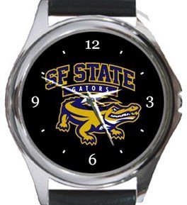 San Francisco State University Gators Round Metal Watch