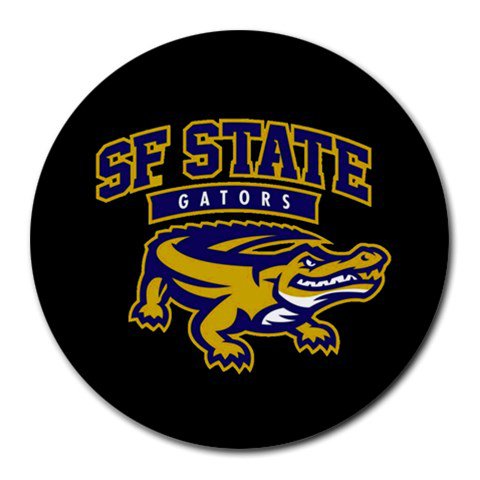 San Francisco State University Gators Heat-Resistant Round Mousepad
