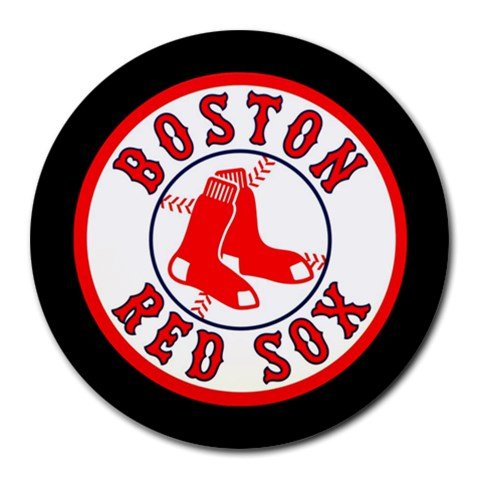 Boston Red Sox Heat-Resistant Round Mousepad